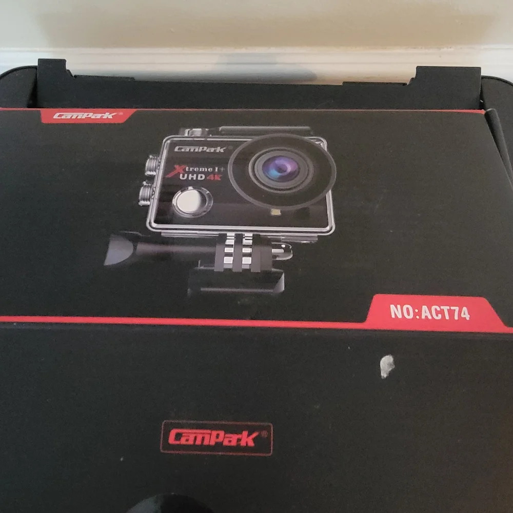 CamPark Action Underwater Camera (Black) With Accesories